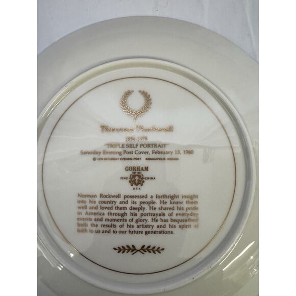 norman rockwell Collectors large plate - Picture 9 of 12